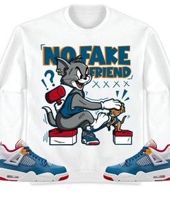 Jordan 4 Messy Room Unisex Shirt Fake Friend Cat And Mouse, Shirt To Match Sneaker