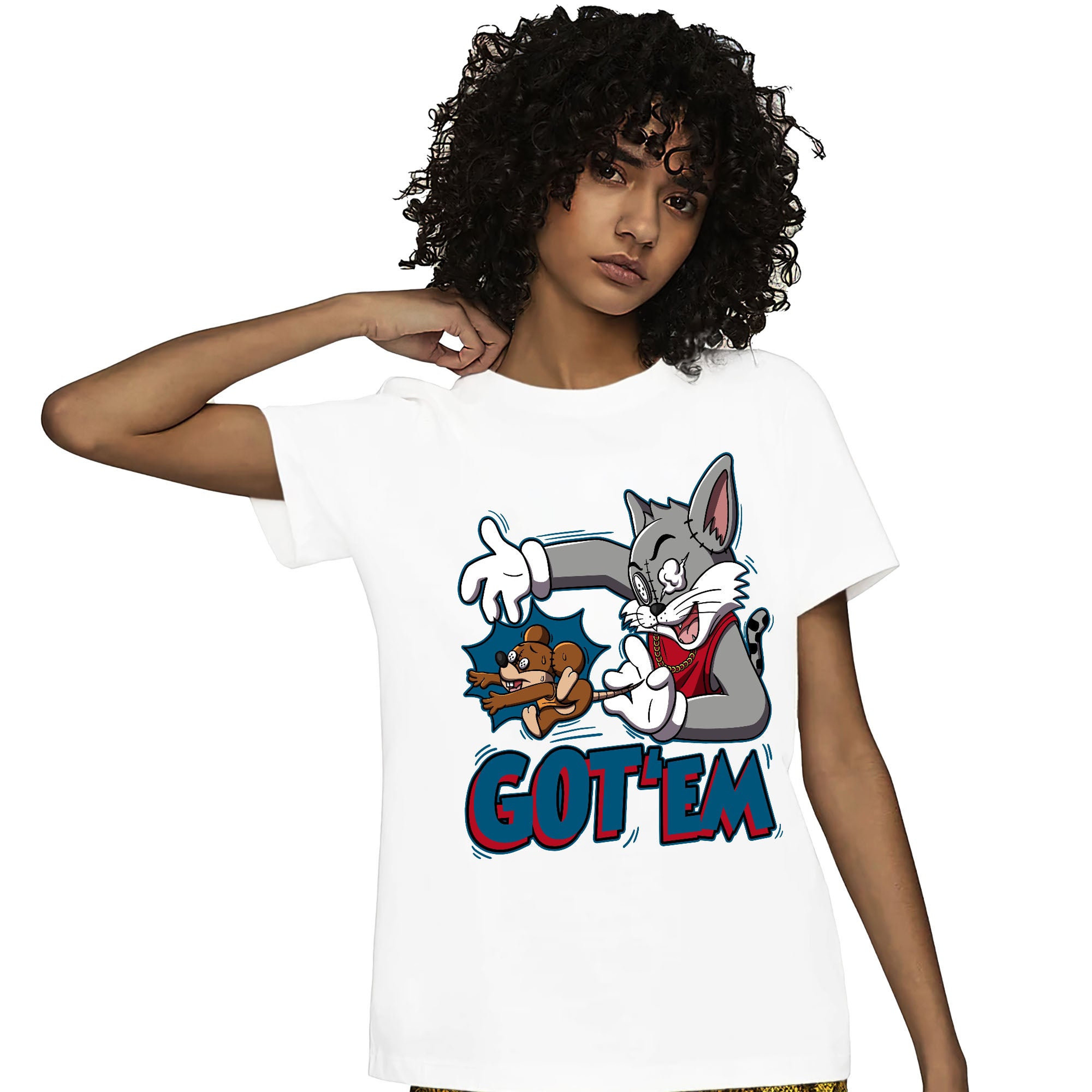 Jordan 4 Messy Room Unisex Shirt Got Em Cat And Mouse, Shirt To Match Sneaker