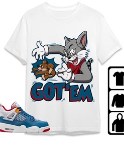 Jordan 4 Messy Room Unisex Shirt Got Em Cat And Mouse, Shirt To Match Sneaker