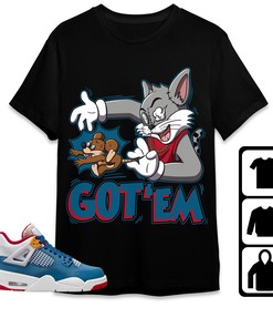 Jordan 4 Messy Room Unisex Shirt Got Em Cat And Mouse, Shirt To Match Sneaker