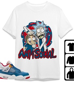 Jordan 4 Messy Room Unisex Shirt Rick Anti Social, Shirt To Match Sneaker