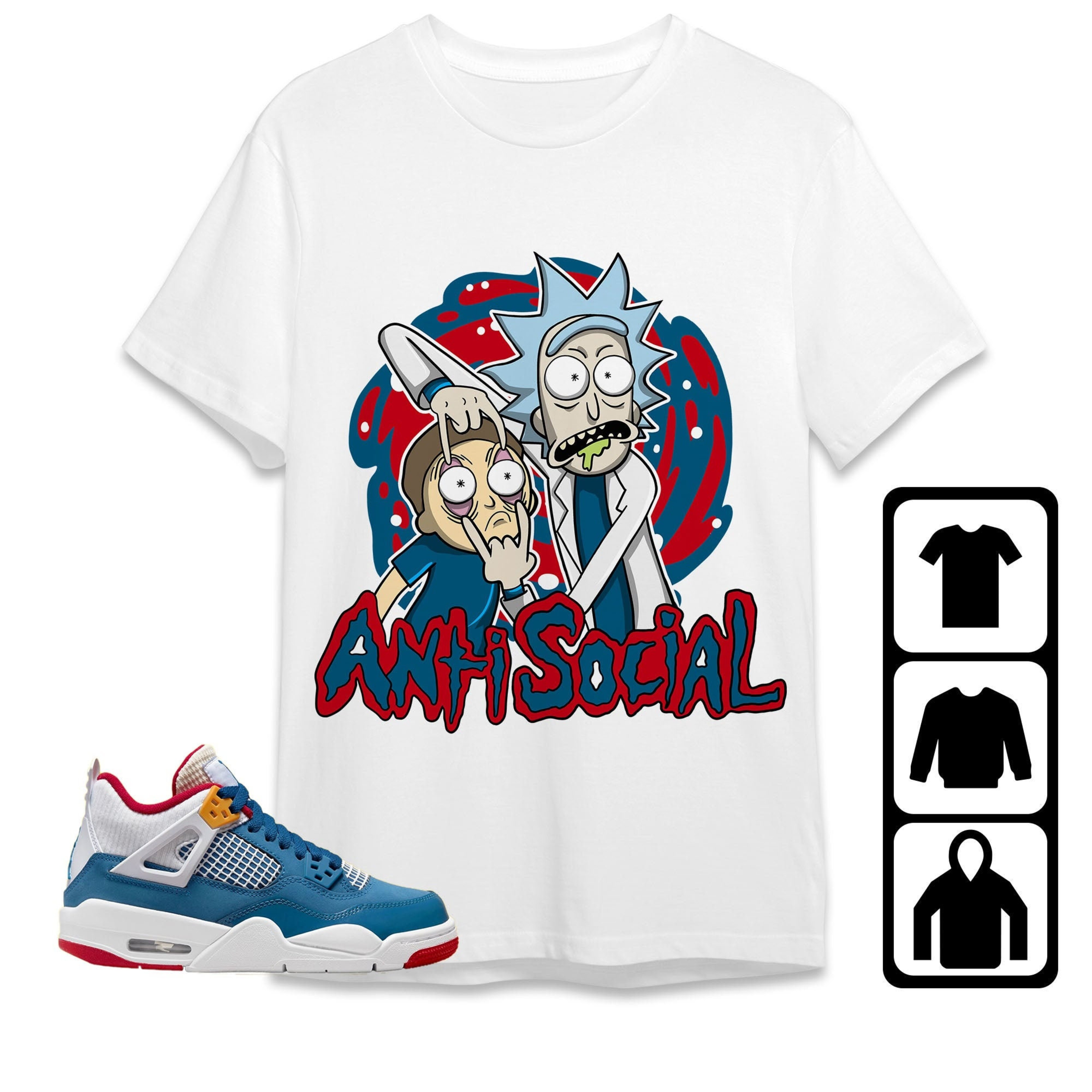 Jordan 4 Messy Room Unisex Shirt Rick Anti Social, Shirt To Match Sneaker