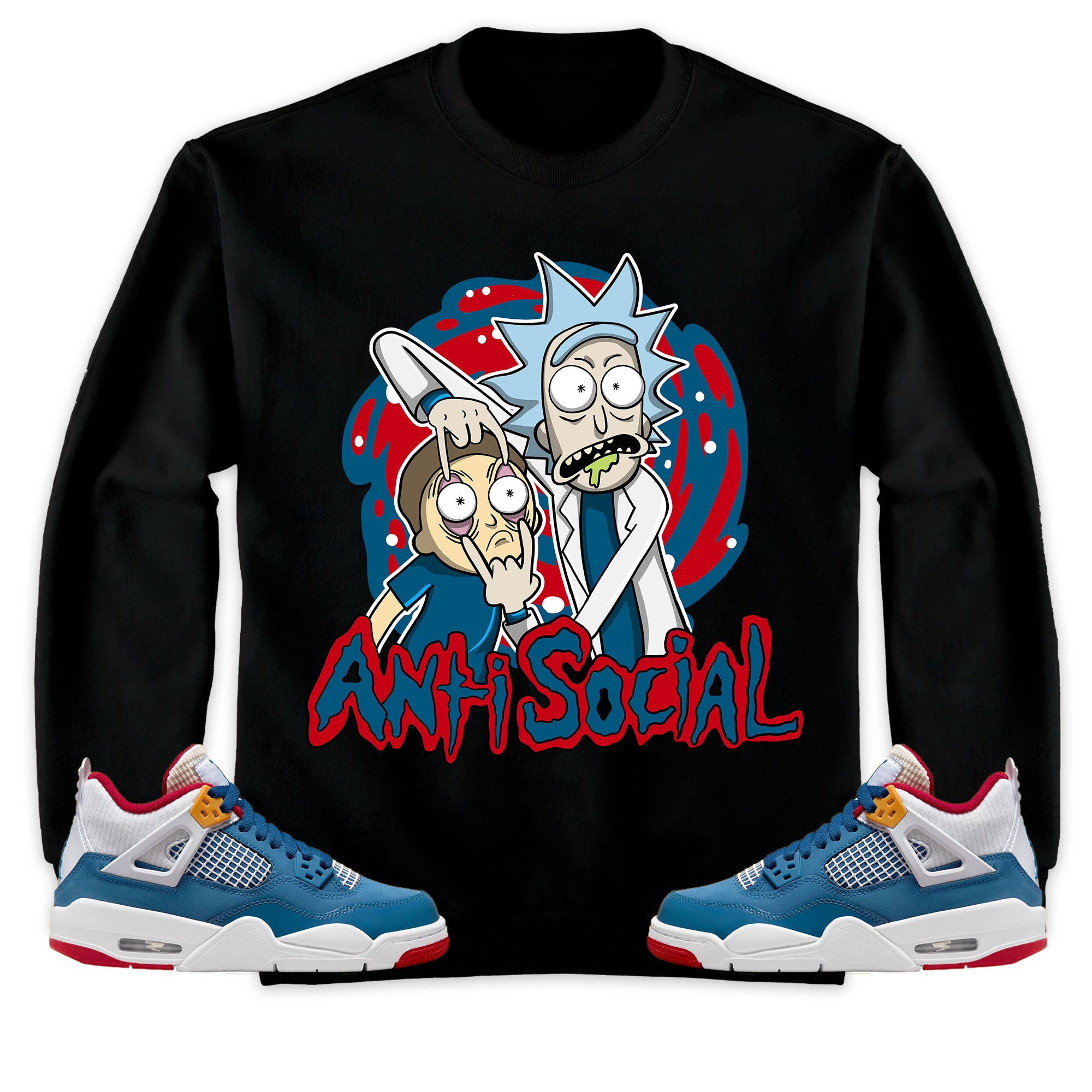 Jordan 4 Messy Room Unisex Sweatshirt, Hoodie Rick Anti Social, Shirt To Match Sneaker