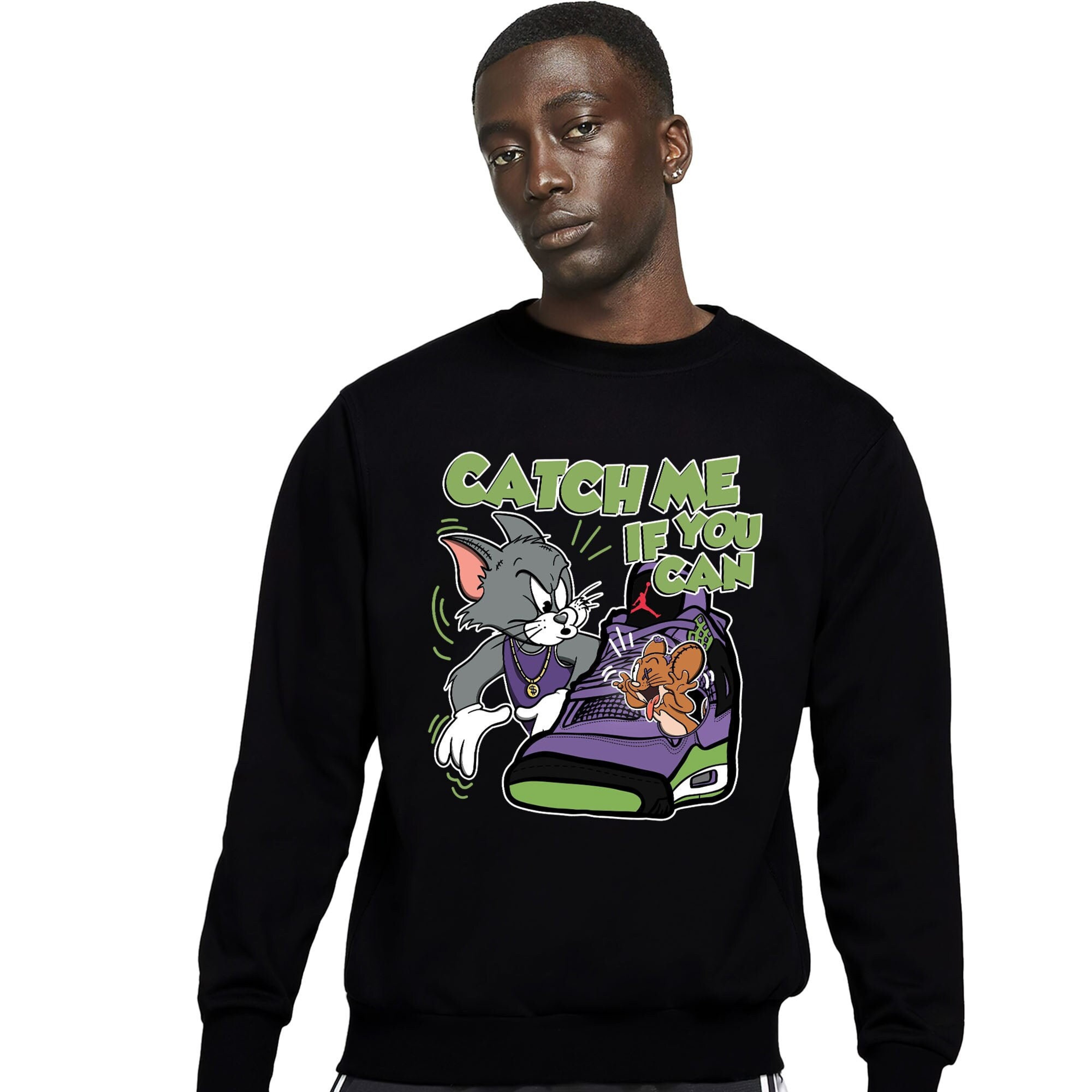 Jordan 4 Retro Canyon Purple Unisex Sweatshirt, Hoodie, Catch Me If You Can, Shirt To Match Sneaker