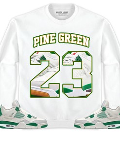 Jordan 4 SB Pine Green Unisex Shirt Number 23 CM4 Name, Shirt To Match Sneaker
