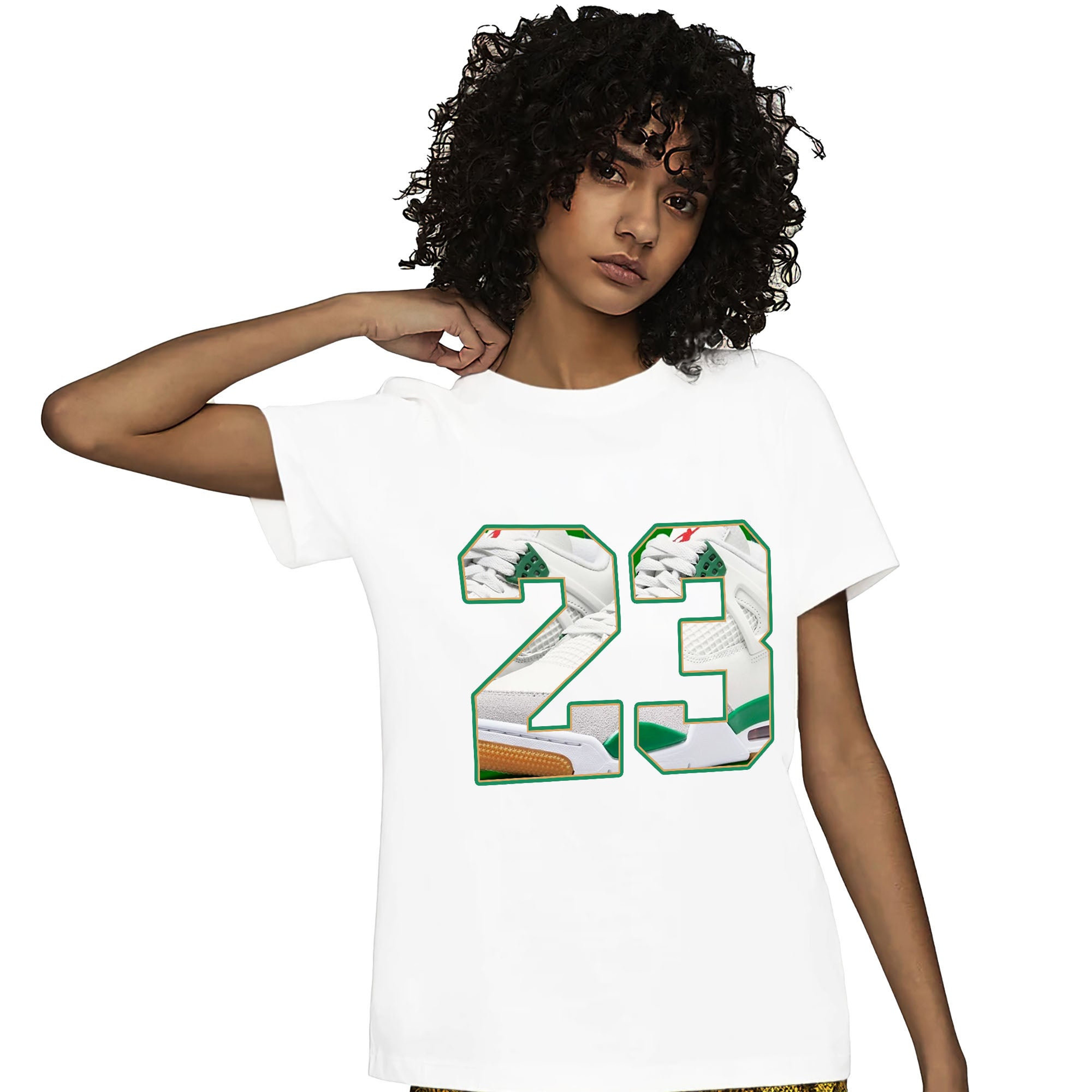 Jordan 4 SB Pine Green Unisex Shirt Number 23 CM4, Shirt To Match Sneaker