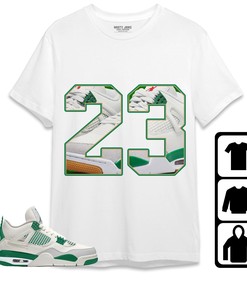 Jordan 4 SB Pine Green Unisex Shirt Number 23 CM4, Shirt To Match Sneaker