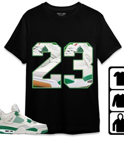 Jordan 4 SB Pine Green Unisex Shirt Number 23 CM4, Shirt To Match Sneaker