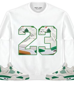Jordan 4 SB Pine Green Unisex Shirt Number 23 CM4, Shirt To Match Sneaker