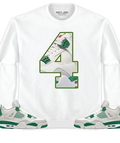 Jordan 4 SB Pine Green Unisex Shirt Number 4 CM4, Shirt To Match Sneaker