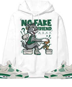 Jordan 4 SB Pine Green Unisex Sweatshirt, Hoodie Fake Friend Cat And Mouse, Shirt To Match Sneaker