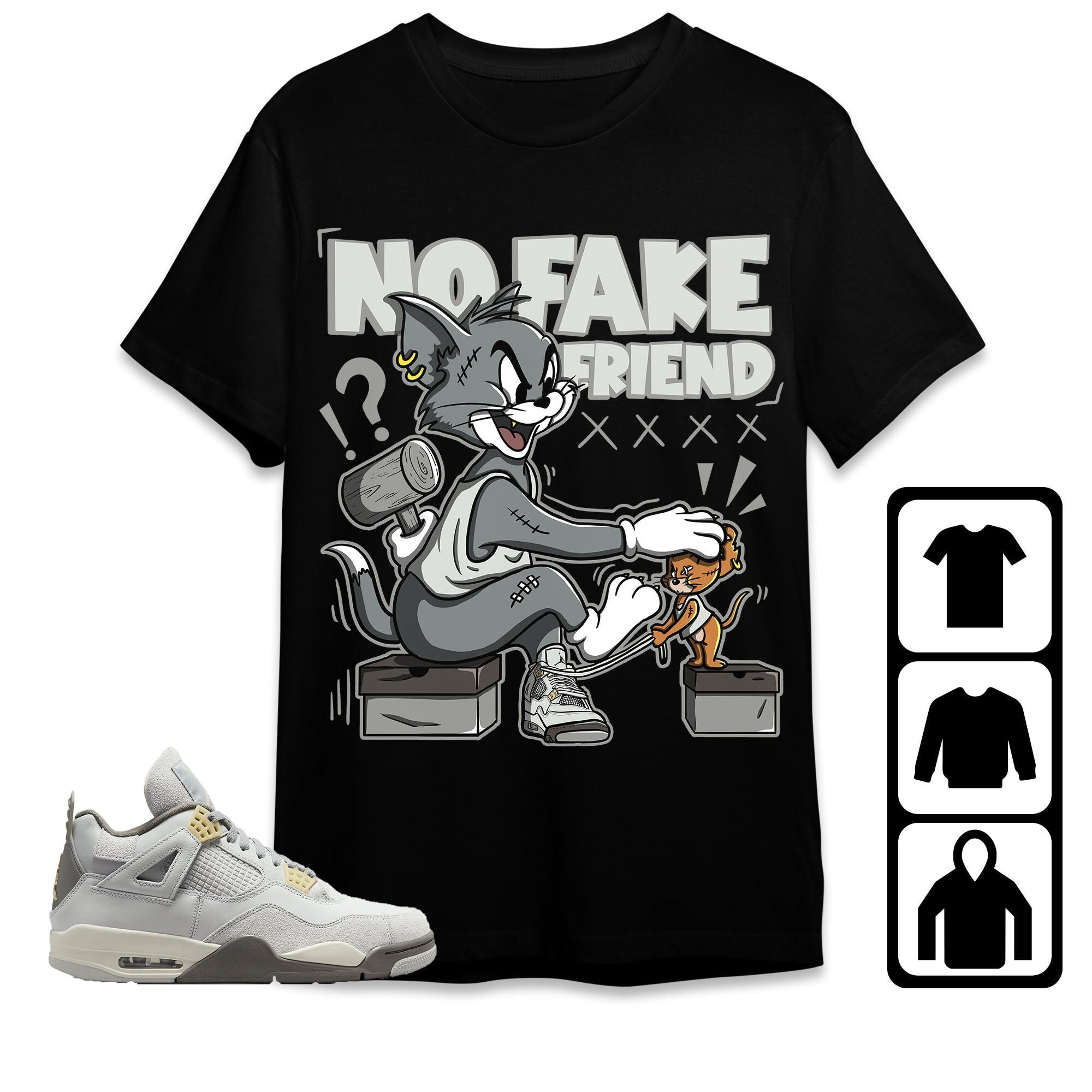 Jordan 4 SE Craft Photon Dust Unisex Shirt Fake Friend Cat And Mouse, Shirt To Match Sneaker