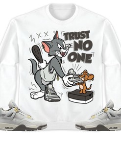 Jordan 4 SE Craft Photon Dust Unisex Sweatshirt, Hoodie Trust No One Cat And Mouse, Shirt To Match Sneaker