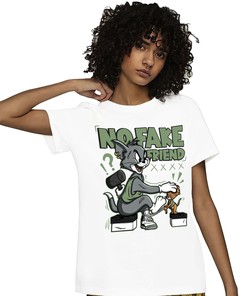 Jordan 4 Seafoam Oil Green Unisex Shirt Fake Friend Cat And Mouse, Shirt To Match Sneaker