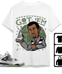 Jordan 4 Seafoam Oil Green Unisex Shirt Got Em Martin, Shirt To Match Sneaker