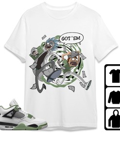 Jordan 4 Seafoam Oil Green Unisex Shirt Hoodie Sweatshirt Rick Got Em, Shirt To Match Sneaker