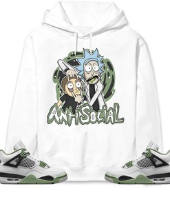 Jordan 4 Seafoam Oil Green Unisex Sweatshirt, Hoodie Rick Anti Social, Shirt To Match Sneaker