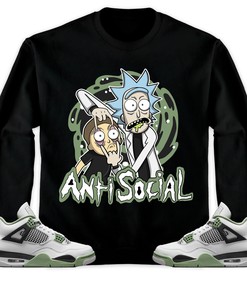 Jordan 4 Seafoam Oil Green Unisex Sweatshirt, Hoodie Rick Anti Social, Shirt To Match Sneaker