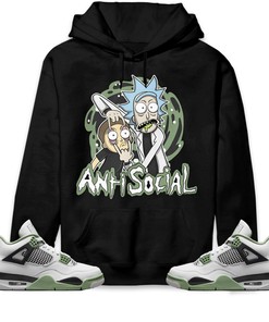 Jordan 4 Seafoam Oil Green Unisex Sweatshirt, Hoodie Rick Anti Social, Shirt To Match Sneaker