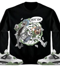 Jordan 4 Seafoam Oil Green Unisex Sweatshirt, Hoodie Rick Got Em, Shirt To Match Sneaker