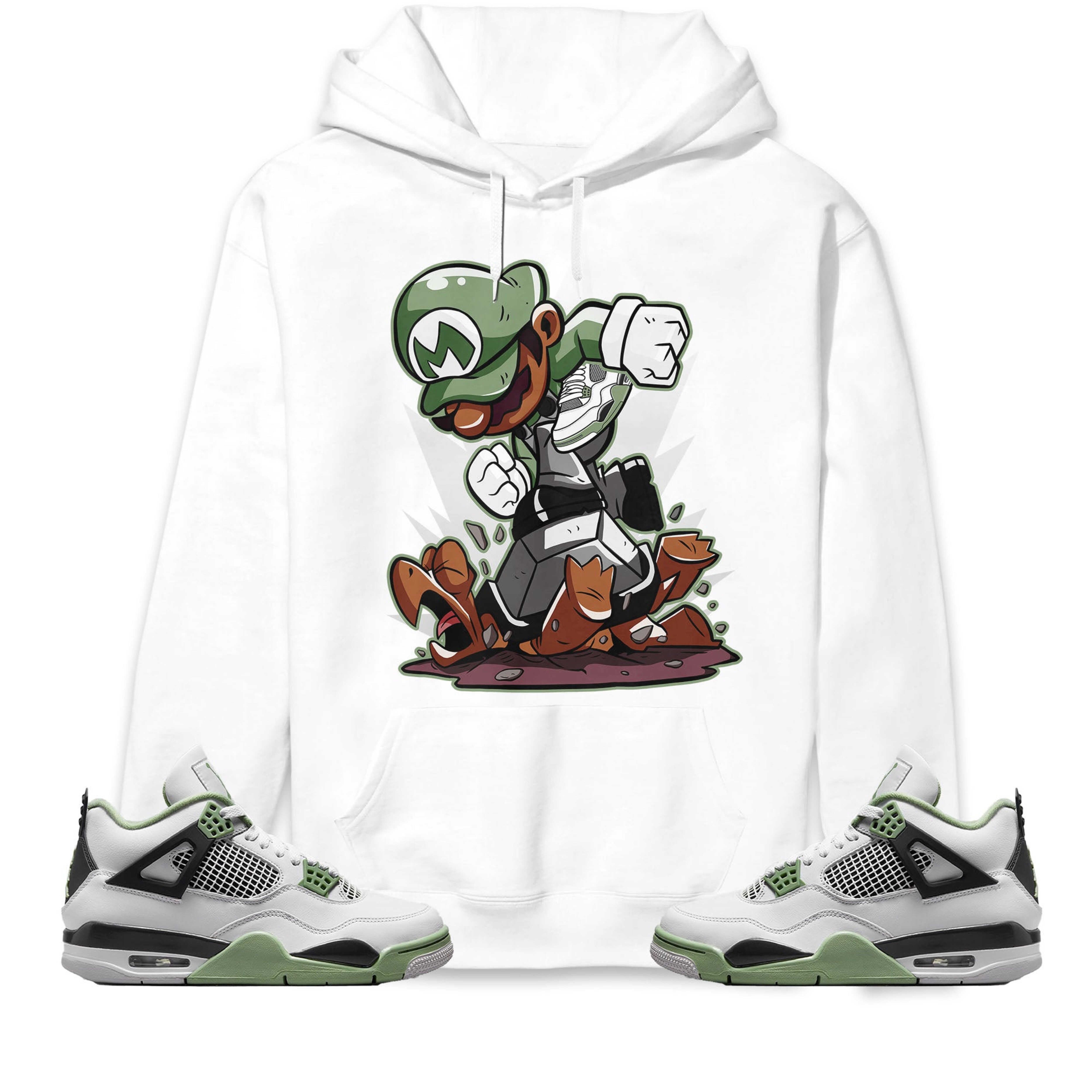 Jordan 4 Seafoam Oil Green Unisex Sweatshirt, Hoodie Super MRO Got Em, Shirt To Match Sneaker