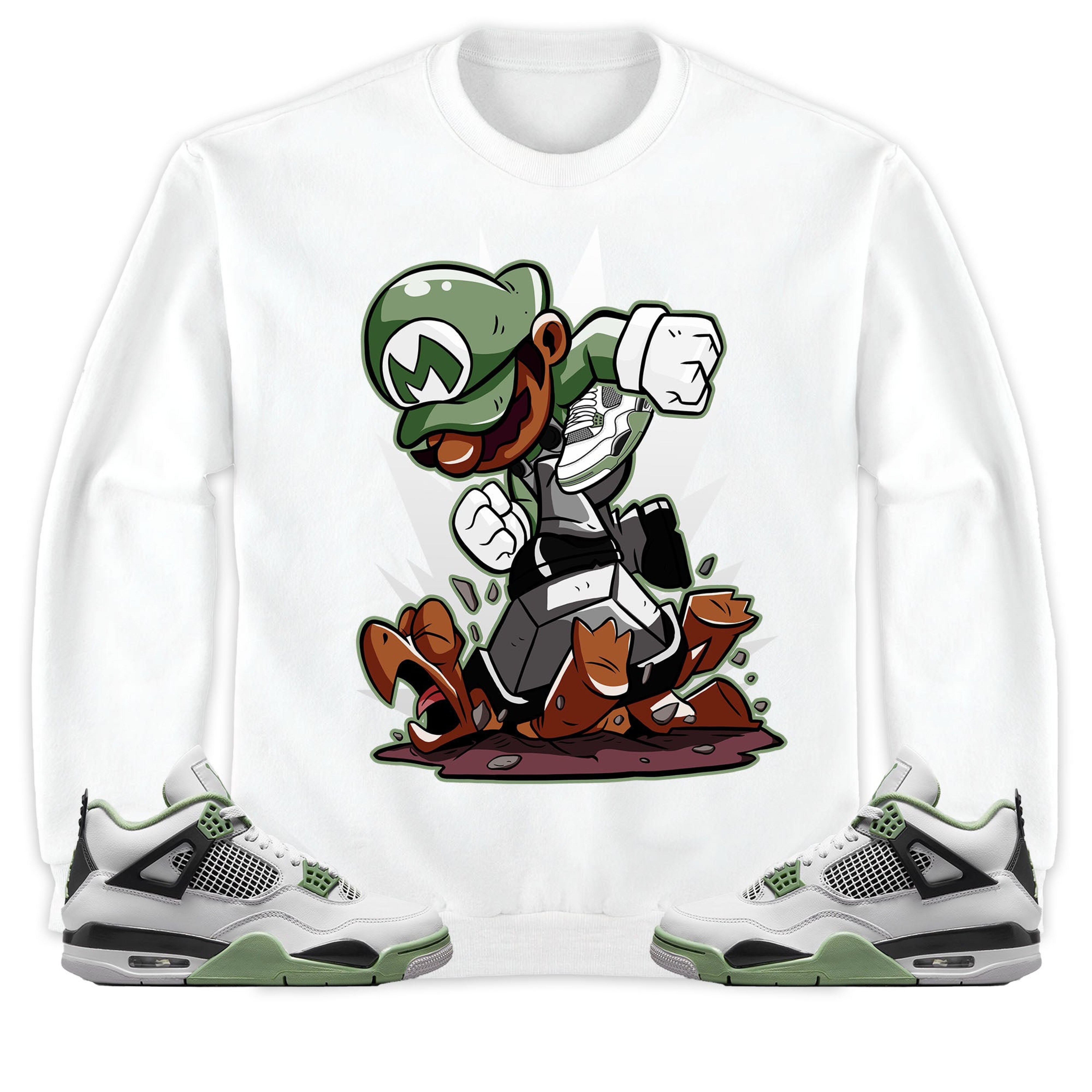 Jordan 4 Seafoam Oil Green Unisex Sweatshirt, Hoodie Super MRO Got Em, Shirt To Match Sneaker