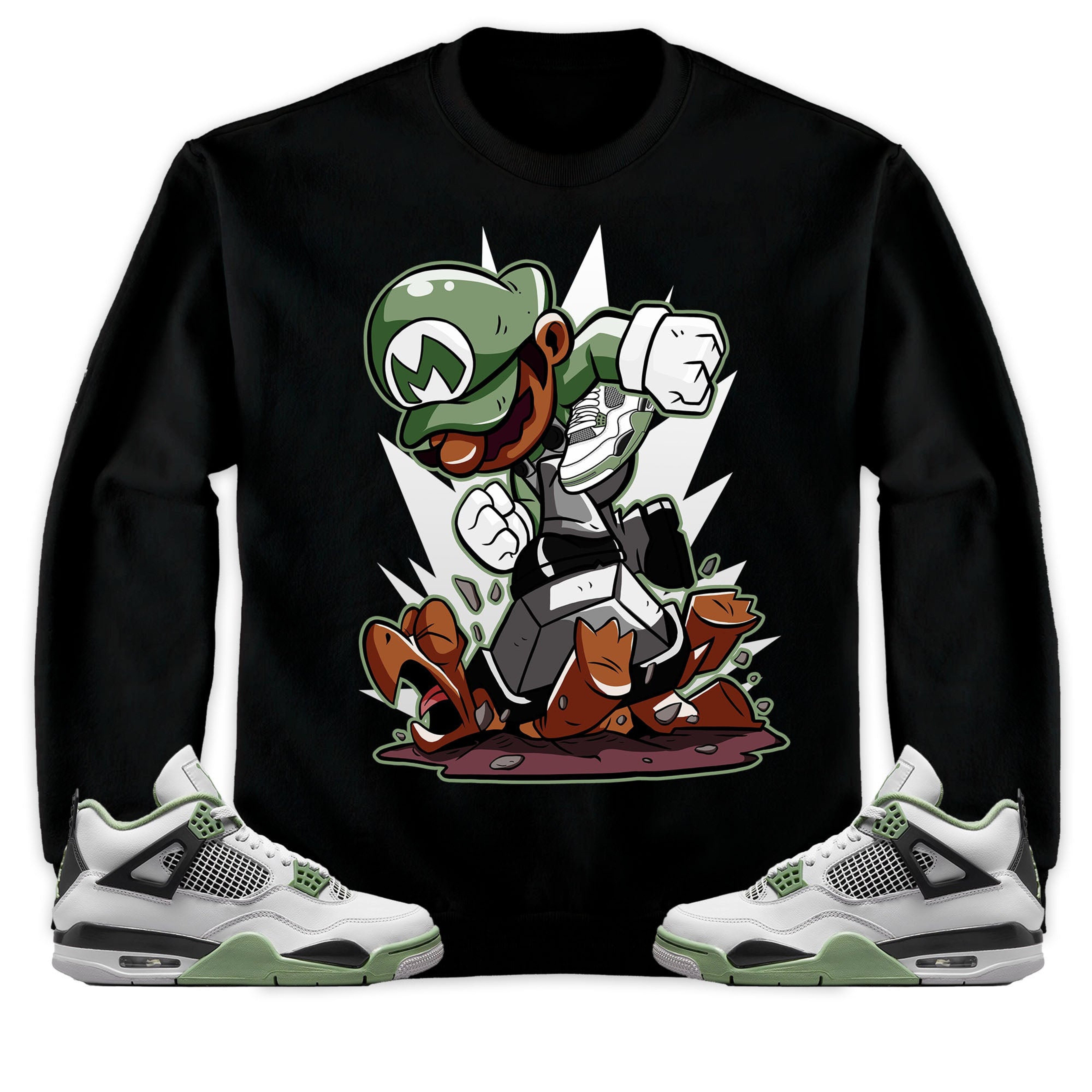 Jordan 4 Seafoam Oil Green Unisex Sweatshirt, Hoodie Super MRO Got Em, Shirt To Match Sneaker