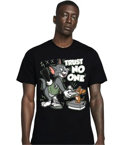 Jordan 4 Seafoam Oil Green Unisex T-Shirt, Tee, Trust No One Cat And Mouse, Shirt To Match Sneaker