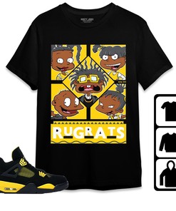 Jordan 4 Thunder Unisex Shirt 90s TV Style, Shirt To Match Sneaker