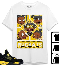 Jordan 4 Thunder Unisex Shirt 90s TV Style, Shirt To Match Sneaker