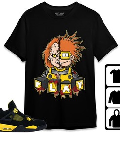 Jordan 4 Thunder Unisex Shirt Chucky Chuk, Shirt To Match Sneaker