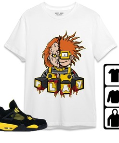 Jordan 4 Thunder Unisex Shirt Chucky Chuk, Shirt To Match Sneaker