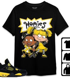 Jordan 4 Thunder Unisex Shirt Homies Girl, Shirt To Match Sneaker