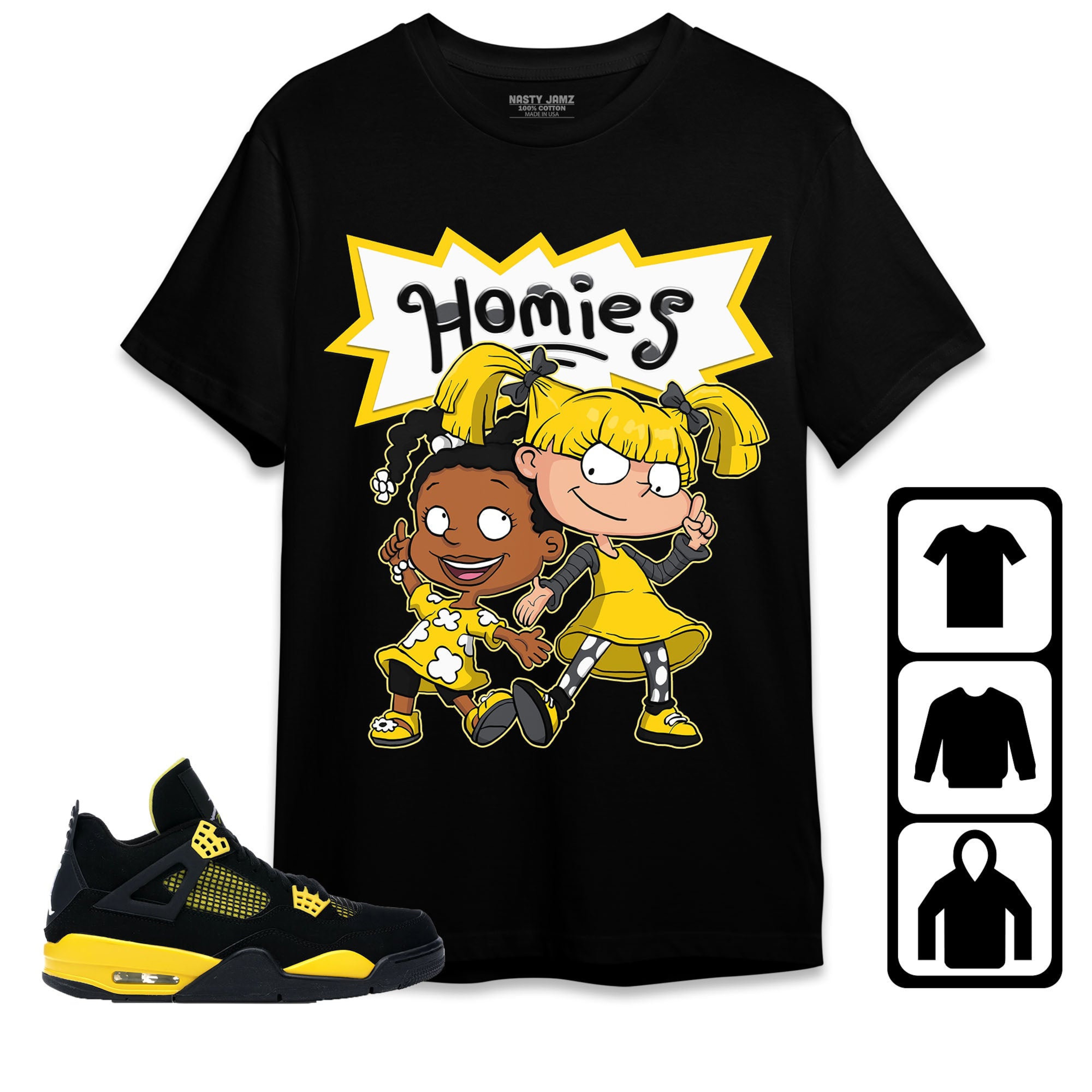 Jordan 4 Thunder Unisex Shirt Homies Girl, Shirt To Match Sneaker