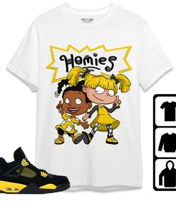 Jordan 4 Thunder Unisex Shirt Homies Girl, Shirt To Match Sneaker