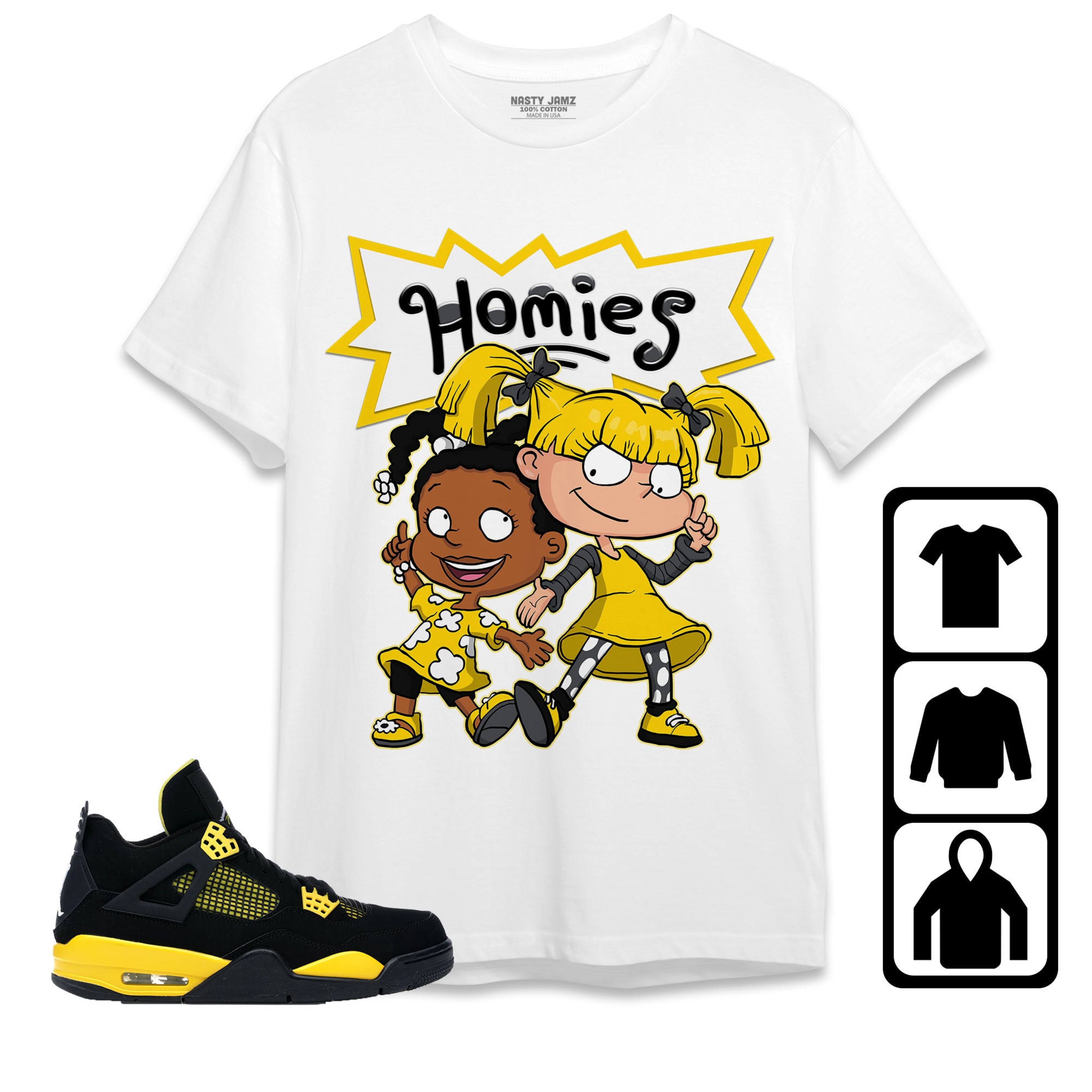Jordan 4 Thunder Unisex Shirt Homies Girl, Shirt To Match Sneaker