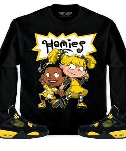 Jordan 4 Thunder Unisex Shirt Homies Girl, Shirt To Match Sneaker