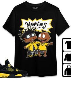 Jordan 4 Thunder Unisex Shirt Homies, Shirt To Match Sneaker