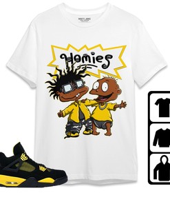 Jordan 4 Thunder Unisex Shirt Homies, Shirt To Match Sneaker