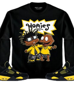 Jordan 4 Thunder Unisex Shirt Homies, Shirt To Match Sneaker