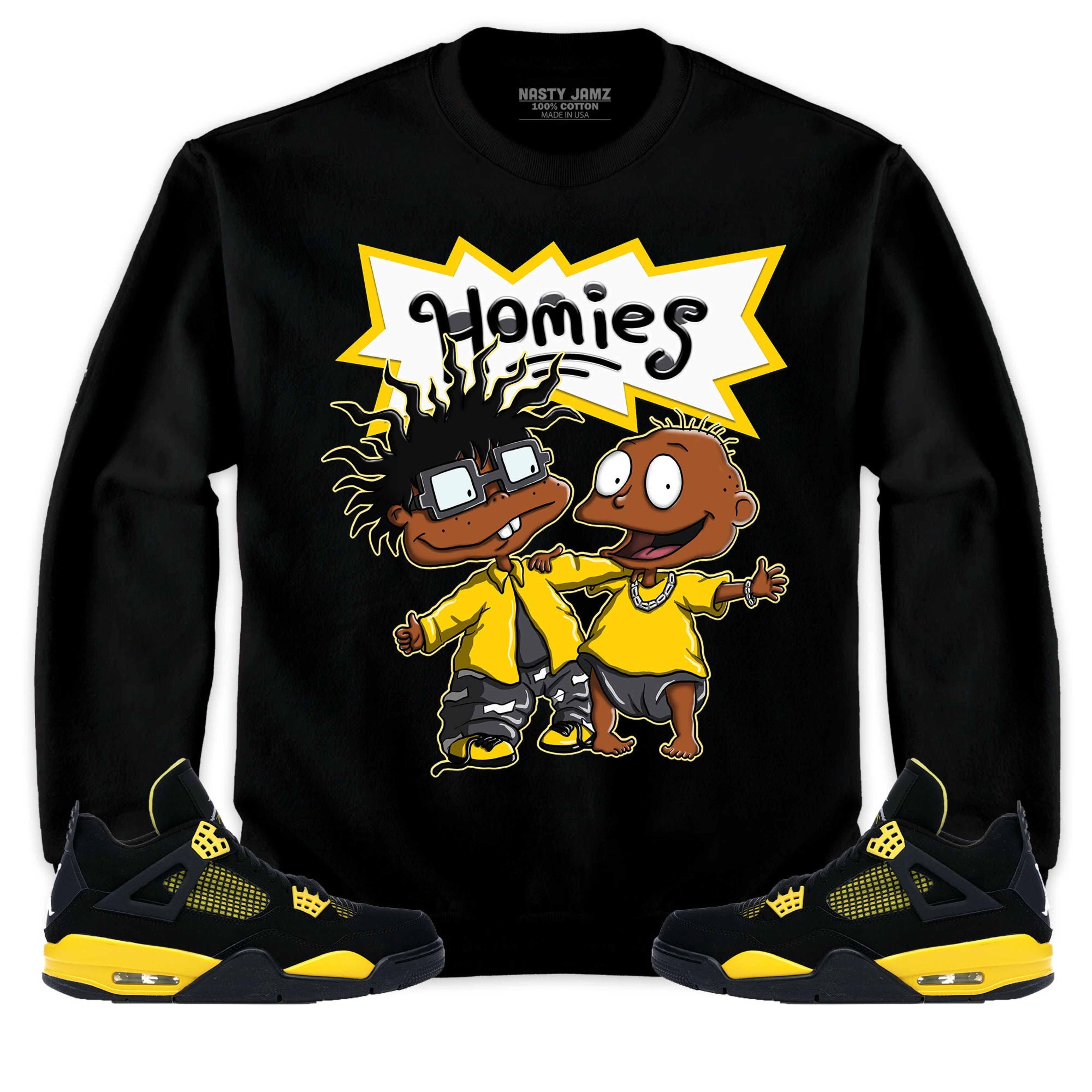 Jordan 4 Thunder Unisex Shirt Homies, Shirt To Match Sneaker