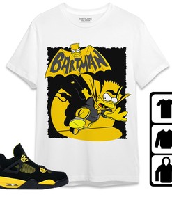 Jordan 4 Thunder Unisex Shirt, Hoodie Sweatshirt Bartman Simpson, Shirt To Match Sneaker