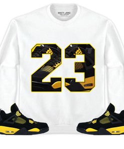 Jordan 4 Thunder Unisex Shirt Number 23 CM4, Shirt To Match Sneaker