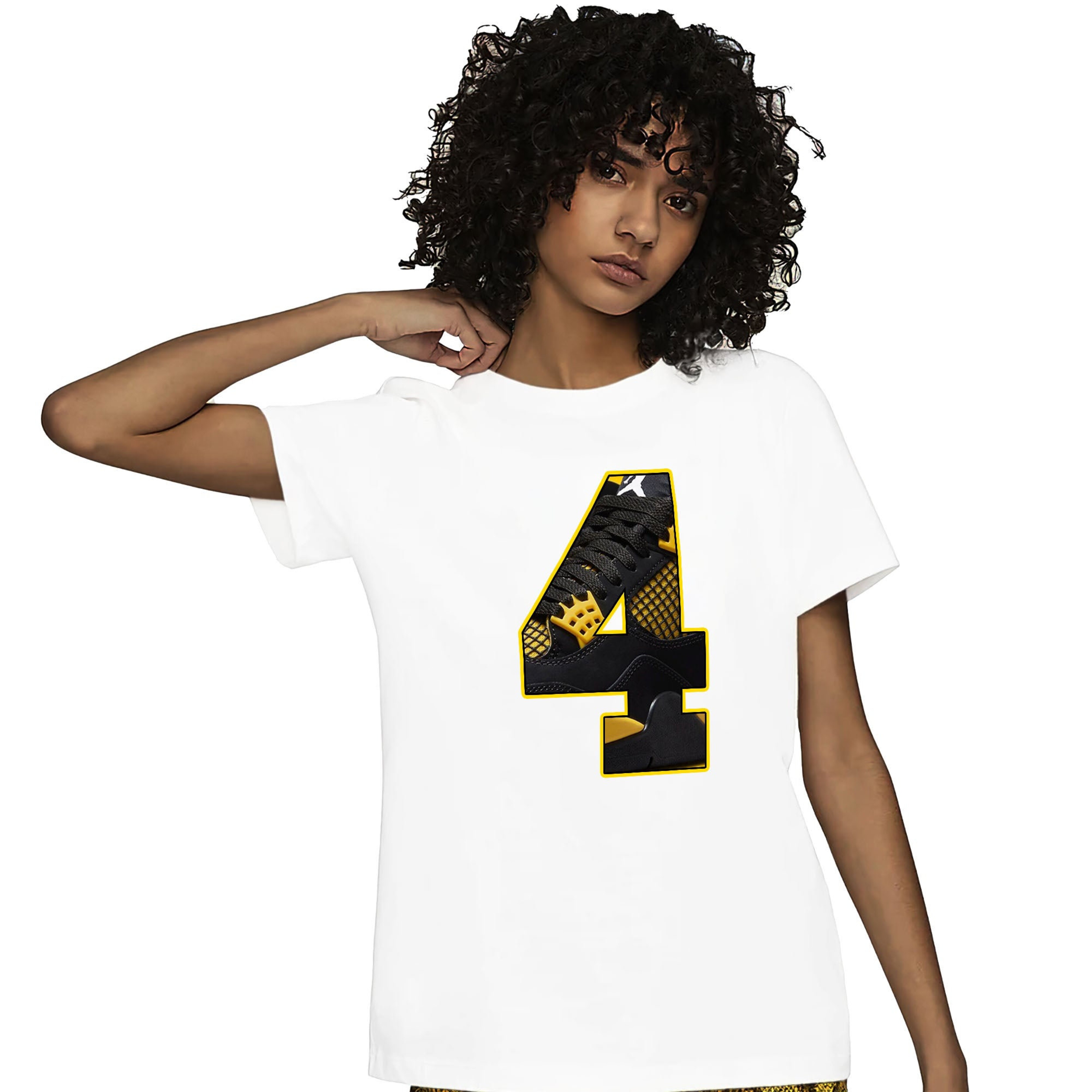 Jordan 4 Thunder Unisex Shirt Number 4 CM4, Shirt To Match Sneaker