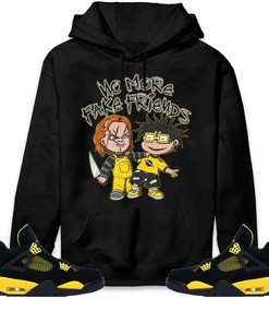 Jordan 4 Thunder Unisex Sweatshirt, Hoodie Chuk No More Fake Friends, Shirt To Match Sneaker