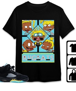 Jordan 5 Aqua Unisex Shirt 90s TV Style, Shirt To Match Sneaker