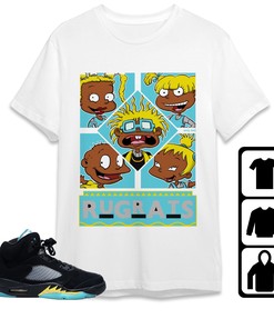 Jordan 5 Aqua Unisex Shirt 90s TV Style, Shirt To Match Sneaker