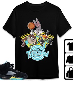 Jordan 5 Aqua Unisex Shirt Bunny Friends Basketball, Shirt To Match Sneaker