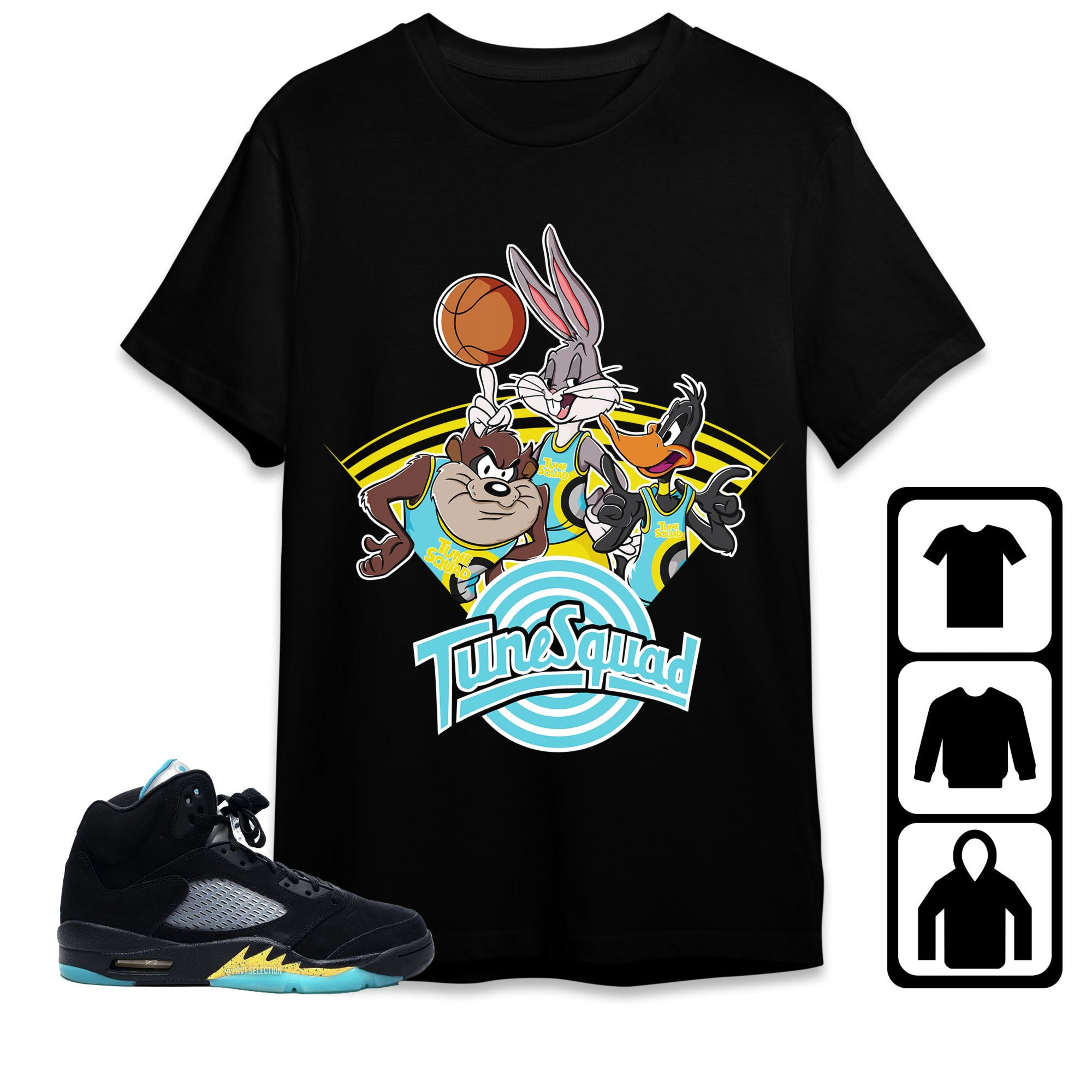 Jordan 5 Aqua Unisex Shirt Bunny Friends Basketball, Shirt To Match Sneaker