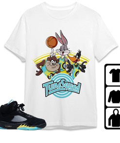 Jordan 5 Aqua Unisex Shirt Bunny Friends Basketball, Shirt To Match Sneaker